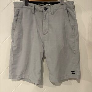 Billabong Crossfire Submersibles Hybrid Shorts Grey Sze 30 Quick Dry Chino Board